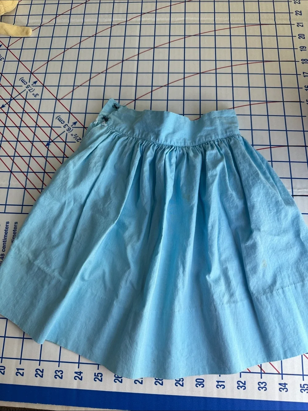 Vintage Sewing Cutter Lot Child Dress Bonnet Pillowcase Rick Rack Fabric Crafts